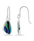 ფოტო #1 პროდუქტის Abalone Inlay Freeform Fishhook Drop Earrings