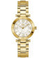 ფოტო #1 პროდუქტის Gc Muse Women's Swiss Gold-Tone Stainless Steel Bracelet Watch 34mm