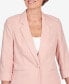 Women's English Garden Button Front Blazer Jacket