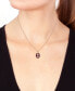 Фото #2 товара EFFY Collection eFFY® Ruby (1/3 ct. t.w.) & Diamond Accent 18" Pendant Necklace in 14k Rose Gold