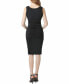 ფოტო #3 პროდუქტის Maternity Scalloped V-Neck Midi Dress