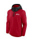 Фото #3 товара Men's Red Atlanta Falcons Sideline Player Quarter-Zip Jacket