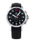 ფოტო #1 პროდუქტის Men's Summertime Black Silicone Performance Timepiece Watch 46mm
