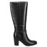 Фото #1 товара Easy Spirit Imani Tall Zippered Pull On Womens Black Casual Boots E-IMANI-001