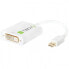 Фото #1 товара Techly IADAP-MDP-DVIF12 - Mini DisplayPort - DVI-D - Male - Female - White - 0 - 70 °C