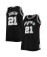 Фото #2 товара Men's Tim Duncan Black San Antonio Spurs Big and Tall 1998-99 NBA 75th Anniversary Diamond Swingman Jersey