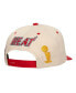 Men's Cream/Red Miami Heat 3x NBA Champions Soul Legacy Defined Snapback Hat