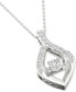 Фото #3 товара Twinkling Diamond Star diamond Wishbone 18" Pendant Necklace (1/4 ct. t.w.) in 10k White Gold