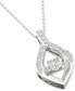 Фото #3 товара Diamond Wishbone 18" Pendant Necklace (1/4 ct. t.w.) in 10k White Gold