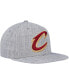 ფოტო #3 პროდუქტის Men's Heather Gray Cleveland Cavaliers Hardwood Classics 2.0 Snapback Hat