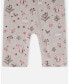 Фото #2 товара Baby Girls Baby Organic Cotton One Piece Pajama Beige Mix Printed Squirrel