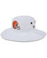 Фото #1 товара Men's White Cleveland Browns 2023 NFL Training Camp Panama Bucket Hat