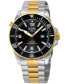 ფოტო #1 პროდუქტის Men's Canal Street Swiss Automatic Two-Tone SS IPYG Stainless Steel Bracelet Watch 46mm