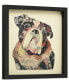 'English Bulldog' Dimensional Collage Wall Art - 17'' x 17''