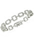 ფოტო #1 პროდუქტის Cubic Zirconia Square Link Tennis Bracelet in Sterling Silver