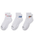 Nike Everyday Cushion Plus 3 pack ankle logo socks in white multi