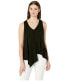 Karen Kane 252434 Women's Drape Front Tank Top Black Size X-Small