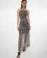 Women's Lipa Sleeveless Maxi Dress Black Aop Leopard, XS - фото #4