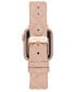 Women's Blush Pink Quilted Genuine Leather Band Compatible with 38/40/41mm Apple Watch