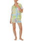 Women's 2-Pc. Short-Sleeve Boxer Pajamas Set