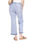 Фото #2 товара Women's Button-Fly Flared Cropped High-Rise Jeans