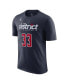 Фото #3 товара Men's Kyle Kuzma Navy Washington Wizards 2022/23 Statement Edition Name and Number T-shirt