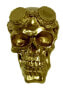 Skulptur Totenkopf Schädel Gold