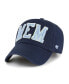 Men's Navy Memphis Grizzlies Hand Off Clean Up Adjustable Hat