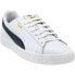 Puma Clyde Core L Foil Lace Up Mens Blue, White Sneakers Casual Shoes 364669-02