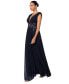 ფოტო #3 პროდუქტის Women's Beaded V-Neck Gown