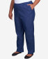 Фото #5 товара Plus Size Classic Denim Pull-On Straight-Leg Average Length Pants