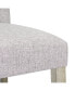 24" Linen Fabric Tufted Counter Stool