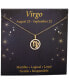 ფოტო #11 პროდუქტის Cubic Zirconia Zodiac Halo 18" Pendant Necklace in 18k Gold-Plated Sterling Silver, Created for Macy's