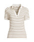 ფოტო #2 პროდუქტის Women's Wide Rib Polo Shirt