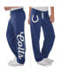 ფოტო #1 პროდუქტის Women's Royal Indianapolis Colts Scrimmage Fleece Pants