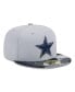 Фото #3 товара Men's Gray Dallas Cowboys Active Camo 59FIFTY Fitted Hat