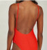 Show Me Your MuMu 240117 Womens Siesta Key One Piece Swimwear Red Size Large - фото #3