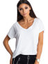 Фото #6 товара Женская футболка с V-образным вырезом свободного кроя Factory Price