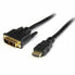 Фото #1 товара Кабель адаптер HDMI-DVI Startech HDDVIMM1M Чёрный 1 м