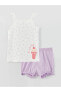 Gsm Store'den Lcw Baby Kare Yaka Kız Bebek Şortlu Pijama Takımı / S3fh28z1