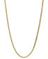 ფოტო #1 პროდუქტის 14k Gold Necklace, 18" Diamond Cut Wheat Chain (9/10mm)