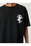Фото #5 товара 3sam10075hk Siyah 999 Erkek Pamuk Jersey T-shirt
