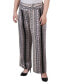 Фото #1 товара Plus Size Cropped Pull On Pants with Faux Belt
