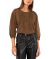 Women's 3/4-Sleeve Pin-Tuck Blouse