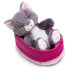 Фото #5 товара Мягкая игрушка для девочек NICI Cat 12 cm Sleeping In Basket Teddy