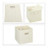 4 x Aufbewahrungsbox Stoff beige