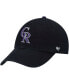 ფოტო #1 პროდუქტის Boys Black Colorado Rockies Team Logo Clean Up Adjustable Hat