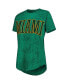 Women's Green Miami Hurricanes Southlawn Sun-Washed T-shirt