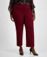 ფოტო #4 პროდუქტის Plus Size Straight-Leg Pants