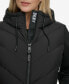 Фото #4 товара Women's Plus Size Hooded Scuba Packable Puffer Coat